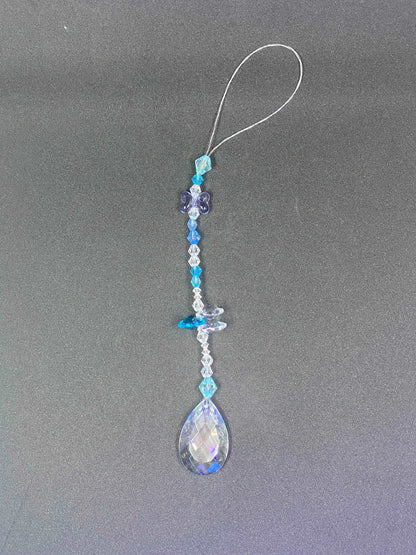 Attrape soleil crystal bleu - AS-7 - Creations Natural Stone