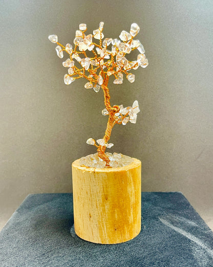 Arbre de vie bonsaï Cristal de Roche - AV-32 - Creations Natural Stone