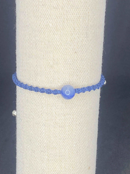 Bracelet bleu pierre aventurine bleu - BR-35 - Creations Natural Stone