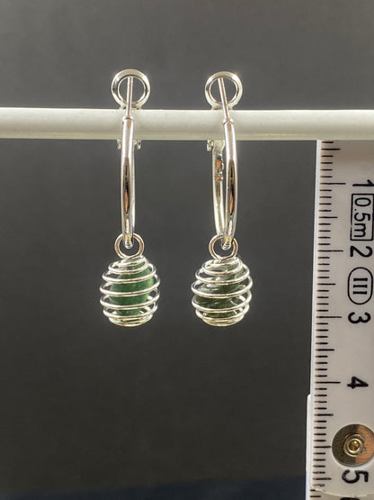 Boucles d’oreilles Aventurine verte - BO-36 - Creations Natural Stone