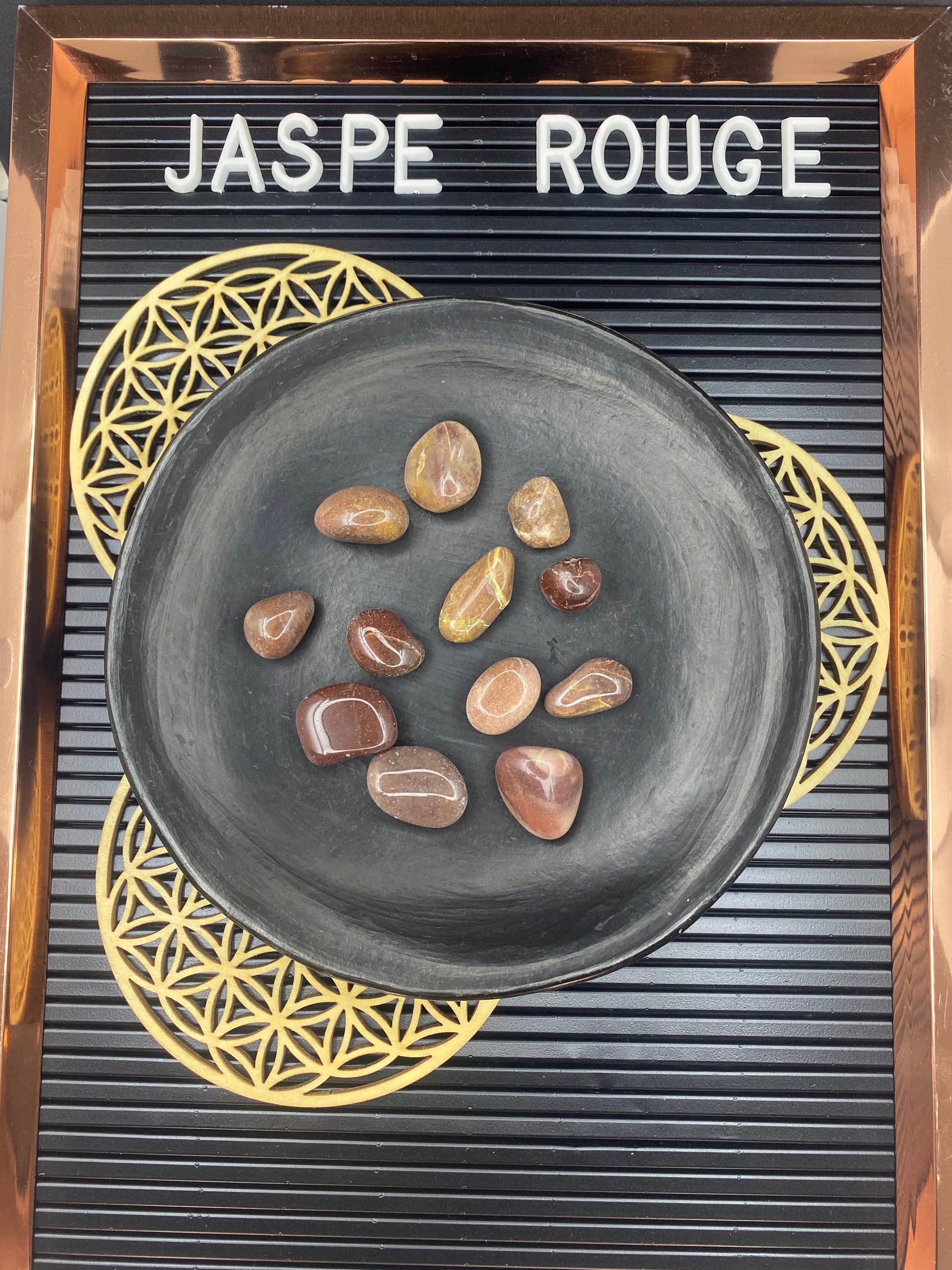 Pierre roulée Jaspe rouge - GA-13 - Creations Natural Stone